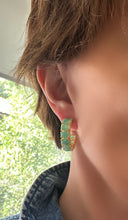 Cargar imagen en el visor de la galería, Aros Argolla Esmeralda