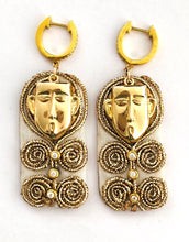 Cargar imagen en el visor de la galería, Aros Textil Seda Máscara