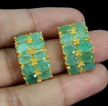 Cargar imagen en el visor de la galería, Aros Doble Esmeralda