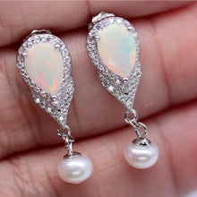 Cargar imagen en el visor de la galería, Aros Ópalo Arcoíris