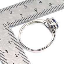 Cargar imagen en el visor de la galería, Anillo Circulo Zafiro y Topacio Blanco