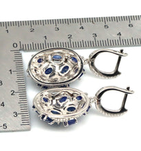 Cargar imagen en el visor de la galería, Aros Oval Multi Zafiro y Topacio Blanco