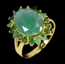 Cargar imagen en el visor de la galería, Anillo Oval Esmeralda