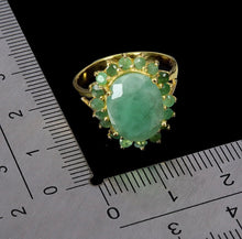 Cargar imagen en el visor de la galería, Anillo Oval Esmeralda