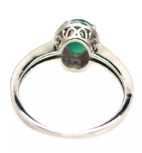 Cargar imagen en el visor de la galería, Anillo Esmeralda y Topacio Blanco