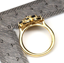 Cargar imagen en el visor de la galería, Anillo Flor Zafiro Gold