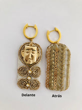 Cargar imagen en el visor de la galería, Aros Textil Seda Máscara