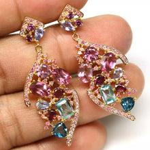 Cargar imagen en el visor de la galería, Aros Multipiedras Gold