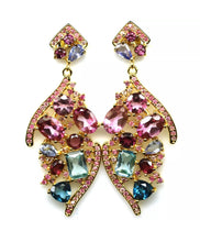 Cargar imagen en el visor de la galería, Aros Multipiedras Gold