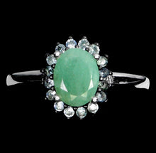 Cargar imagen en el visor de la galería, Anillo Esmeralda y Zafiro