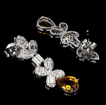 Cargar imagen en el visor de la galería, Aros Citrino y Topacio Blanco
