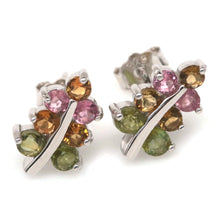 Cargar imagen en el visor de la galería, Aros Hoja Turmalina