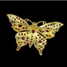 Cargar imagen en el visor de la galería, Prendedor Mariposa Rubí