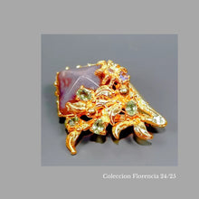 Cargar imagen en el visor de la galería, Prendedor Calcedonia Púrpura