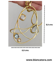 Cargar imagen en el visor de la galería, Colgante Multipiedras