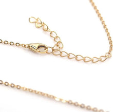 Cargar imagen en el visor de la galería, Collar Letra “J”, Ópalo de Fuego Naranjo y Topacio Blanco