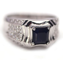 Cargar imagen en el visor de la galería, Anillo Zafiro y Topacio Blanco