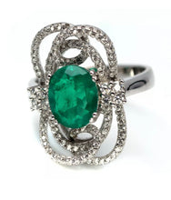 Cargar imagen en el visor de la galería, Anillo Cuarzo Verde / Talla 8 (17)