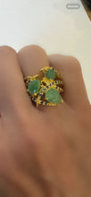 Cargar imagen en el visor de la galería, Anillo Esmeralda y Zafiro

