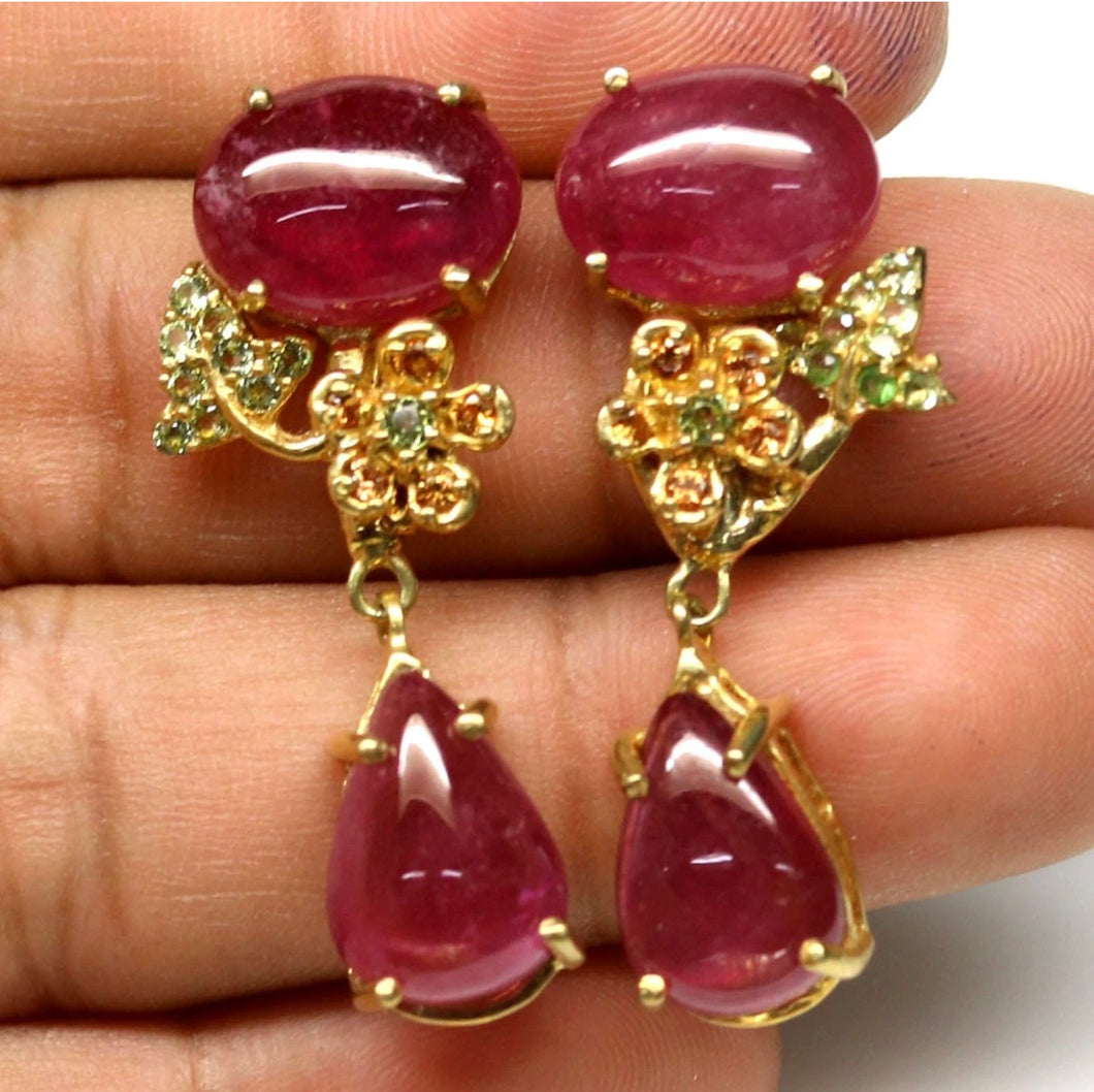 Aros Rubí, Zafiros de Colores y Peridoto