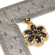 Cargar imagen en el visor de la galería, Colgante Flor Zafiro Gold
