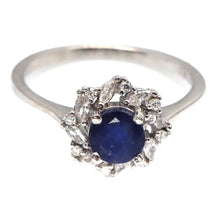 Cargar imagen en el visor de la galería, Anillo Zafiro y Troca Topacio Blanco
