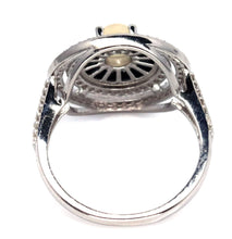 Cargar imagen en el visor de la galería, Anillo Ópalo Arcoíris, Espinela Negra y Topacio Blanco
