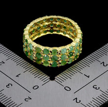 Cargar imagen en el visor de la galería, Anillo Triple Infitito Esmeralda
