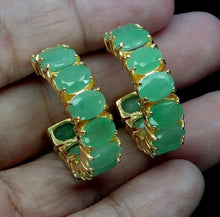Cargar imagen en el visor de la galería, Aros Argolla Esmeralda
