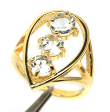 Cargar imagen en el visor de la galería, Anillo Gota Topacio Blanco Gold
