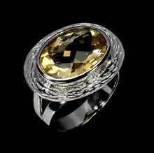 Cargar imagen en el visor de la galería, Anillo Ovalado Citrino
