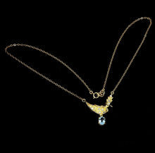Cargar imagen en el visor de la galería, Collar Gallo Tiff Topacio Sky Blue y Topacio Blanco
