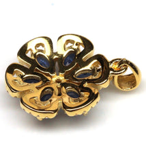 Cargar imagen en el visor de la galería, Colgante Flor Zafiro Gold
