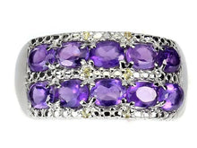 Load image in the gallery viewer, Amethyst and Yellow Sapphire Ring / Size 7 (14)