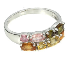 Upload an image to the gallery viewer, Colored Tourmaline Double Ring / Size 7 (14)
