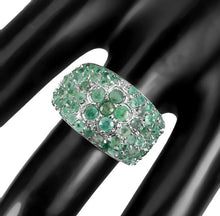 Load image in the gallery viewer, Thick Emerald Ring / Size 7 (14)