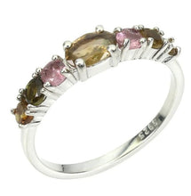 Upload an image to the gallery viewer, Medium Tourmaline Band Ring / Size 8 (17)