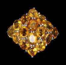 Upload an image to the gallery viewer, Rhombus Golden Citrine Ring / Size 9 (19)