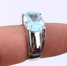 Upload image to gallery viewer, Sky Blue Topaz Ring / Size 7 (14)