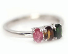 Upload an image to the gallery viewer, Colored Tourmaline Ring 1 / Size 7 (14)