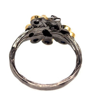 Upload an image to the gallery viewer, Black Rhodium Sapphire Ring / Size 7 (14)