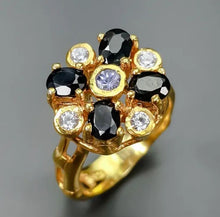 Load image in the gallery viewer, Sapphire Gold Ring / Size 7 (14)