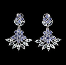 Load image in the gallery viewer, Tanzanite and Aquamarine Earrings
