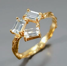 Cargar imagen en el visor de la galería, Anillo Triple Aguamarina
