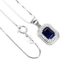 Load image in gallery viewer, Sapphire Pendant