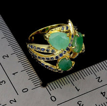 Cargar imagen en el visor de la galería, Anillo Esmeralda y Zafiro
