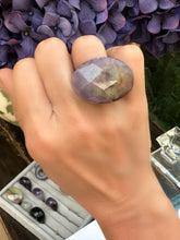 Load image in gallery viewer, Faceted Agate Ring / Size 6 USA / 12 Chile