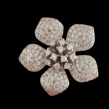 Cargar imagen en el visor de la galería, Anillo Flor Topacio Blanco
