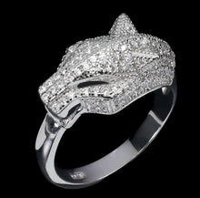 Upload an image to the gallery viewer, Leopard White Topaz Ring / Size 7 (14)