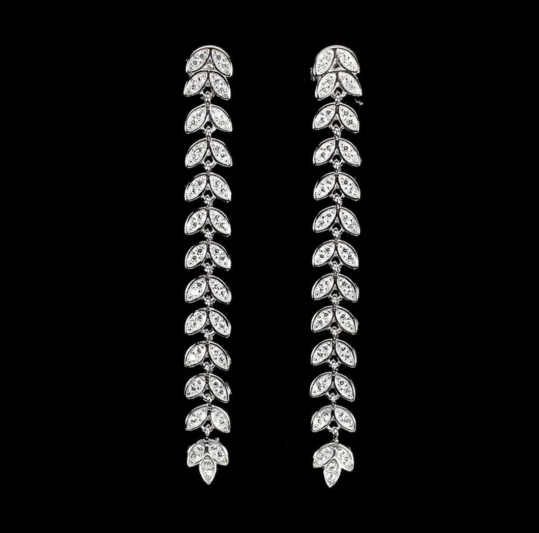 Aros Largos Topacio Blanco